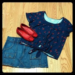 NWOT Red ballet flats